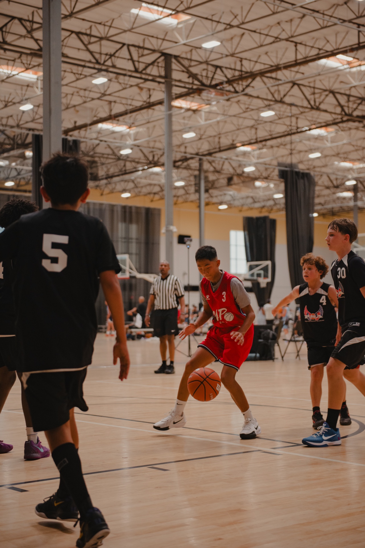 UYP club team player number 3 handling ball at tournament in Southern California