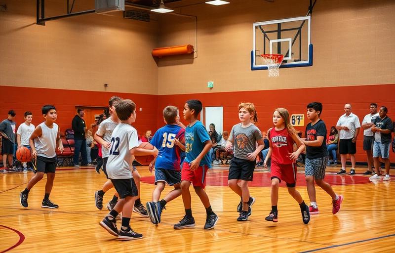 UYP Friday Night Hoops youth basketball league game in Irvine